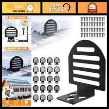 20-Pack Metal Roof Snow Guards, Black Ice Stoppers, Reusable Snow Stoppers