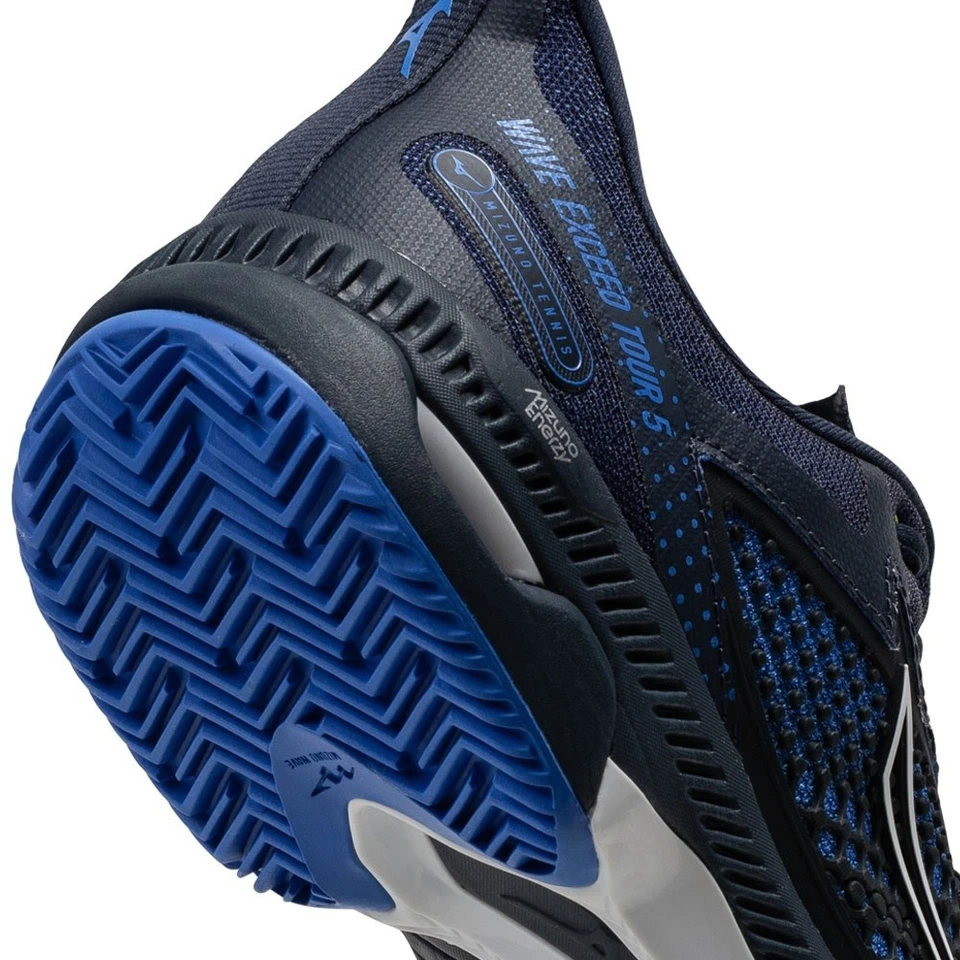*NUEVO EN CAJA* ZAPATILLAS DE TENIS MIZUNO WAVE EXCEDER TOUR 5 AC PARA HOMBRE (AZUL MARINO/CAL) TALLA 9 Foto 4 de 4