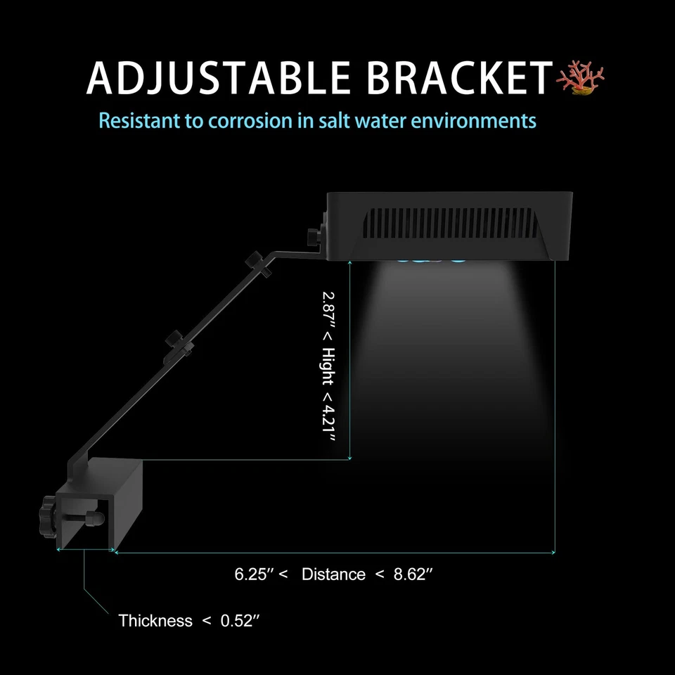 Hipargero Aquarium Light –3rd Generation A029 Aquarium LED Light 30 Watts Sal... - Image 3 of 4