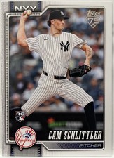 CAM SCHLITTLER 2026 TOPPS BASE ROOKIE NEW YORK YANKEES RC #111