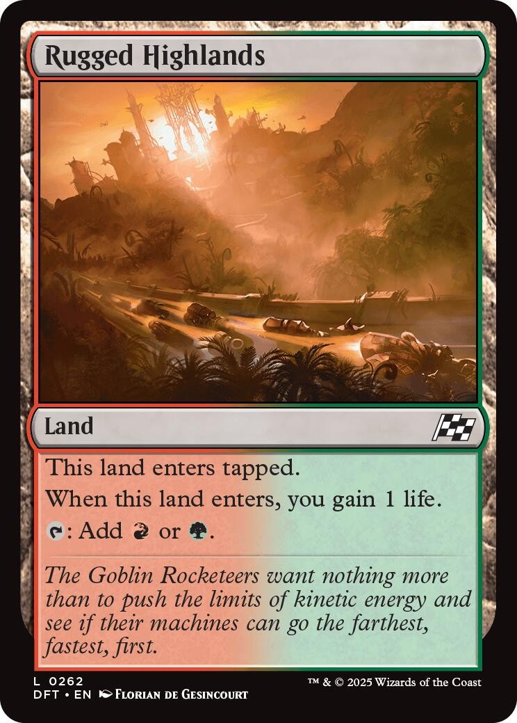 Rugged Highlands #262 *Foil* (NM) Aetherdrift (DFT) MTG