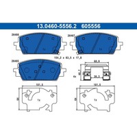 ATE 13.0460-5556.2 Bremsbelagsatz FüR KIA Hyundai Sorento Santa FE MQ4 MQ4A TM