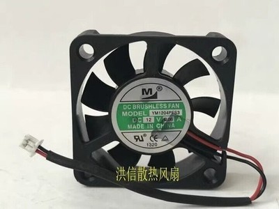 1 pc. New YM1204PFS3 4010 DC12V 0.06A 40*10MM 4CM 2-Pin Cooling Fan #iv