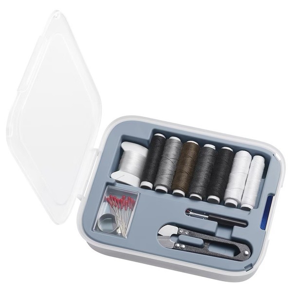 Kit de reparación de costura de 39 piezas Ikea TRIXIG agujas de hilo tijeras
