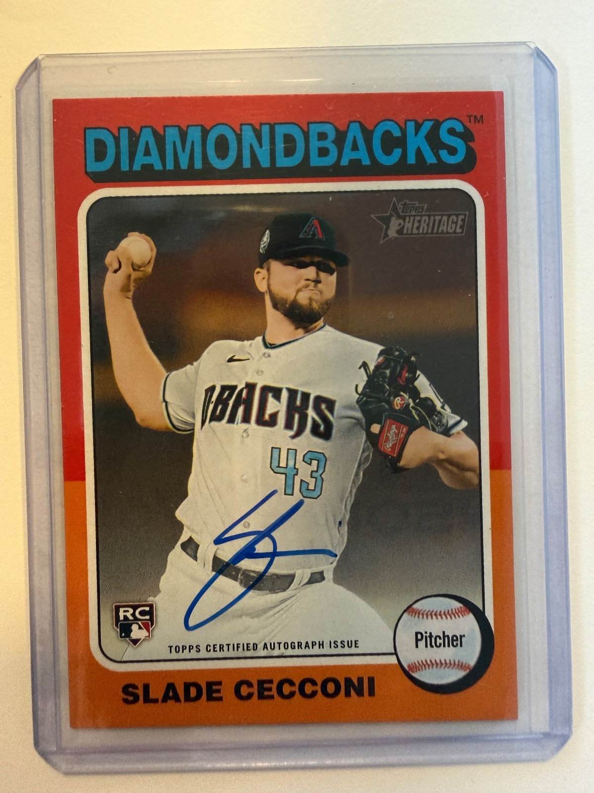 2024 Topps Heritage - Real One Autographs Slade Cecconi #ROA-SCE (AU, RC)