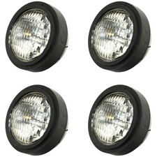 Qty 4: 12V Sealed Beam Headlight Fits Ford/New Holland Replaces D4NN13002C