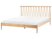 Holzbett Doppelbett Kiefernholz Hellbraun Mit Lattenrost 180X200 Cm Hohes