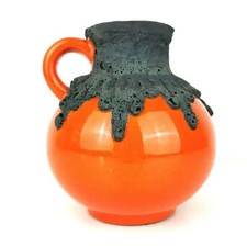 [Made in West Germany Fatlava] Roth Keramik Vase 19cm Orange