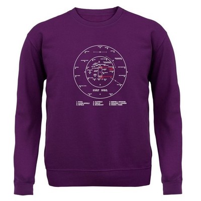 Cricket Ground Diagram - Kids Hoodie / Sweater - Twenty 20 Player Bat Ashes