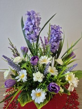 Blumengesteck Kunstblumen Tischgesteck künstlich Tischdeko Kunstgesteck Gesteck