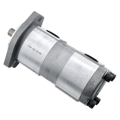 Hydraulic Double Gear Pump For HGP33A-F8/8R Excavator Loader Forklift 17.48mm