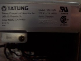 BALLY GAME MAKER MONITOR PCB WORKS PERFECT LOOK! TATUNG  MODEL VS 14428