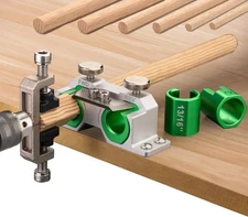 Double Cutting Dowel Maker Jig Kit Carbide Inserts Stable wooden Imperial 