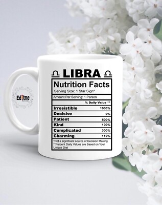 Waage Sternzeichen lustige Tasse Büro Kaffeetasse Geschenk Tee Geburtstag Weihnachten