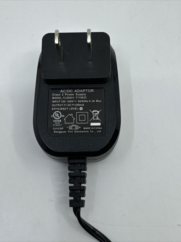 Shark XA2950 AC Power Adapter 11V 250mA for V2945Z V2950 Vacuum cord