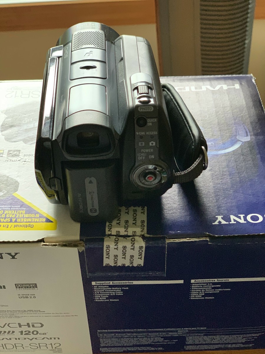 Sony SR12 120 GB Camcorder - Black for sale online | eBay