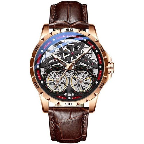 AILANG Original Men's WristWatch Double tourbillon Automatic - Imagen 7 de 24