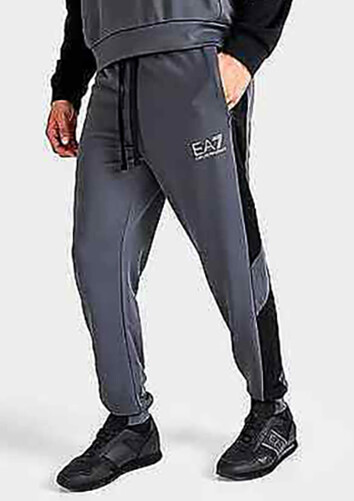 Мужские спортивные брюки для бега трусцой в цветную клетку с логотипом Emporio Armani EA7 22690₽