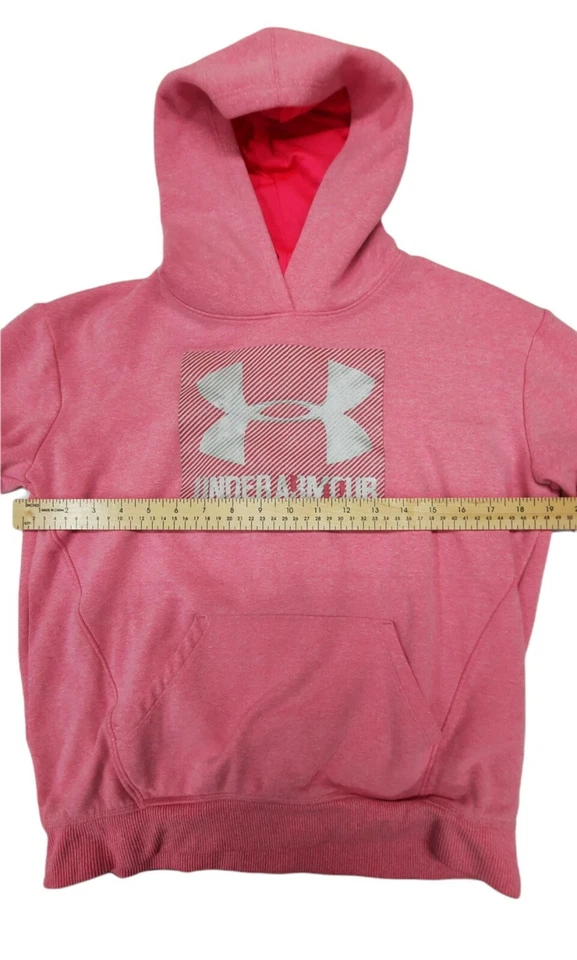 Sudadera con Capucha Under Armour Cold Gear Niñas Rosa Talla YLG Rosa/Blanco Foto 4 de 4