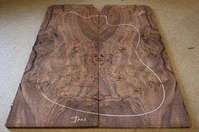 CALIFORNIAN CLARO WALNUT BURL Bookmatched Drop Top Set 580 x 440 x 9 mm JM1