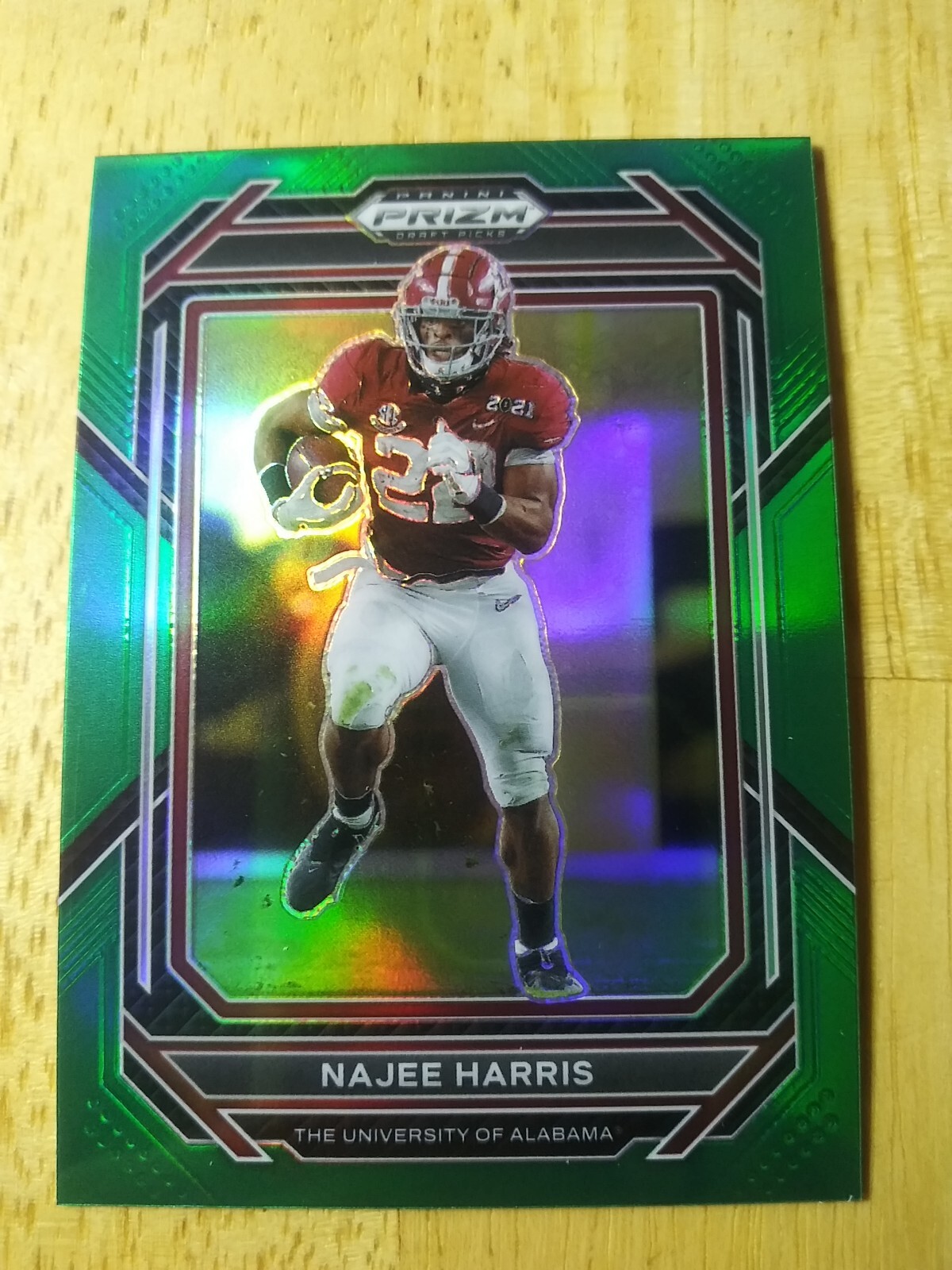 Najee Harris | 2023 Panini Prizm Draft Picks Green #79 Alabama