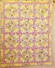 Handmade Teddy Bear Crib Quilt with Matching Teddy Bear - FREE SHIPPING x