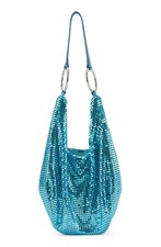 Simon Miller Valley Chain Mail Shoulder Bag Women's One Size Suburban Blue Zip~