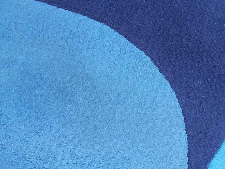 Extra large Ikea rug 200x290 blue/black modern design eBay