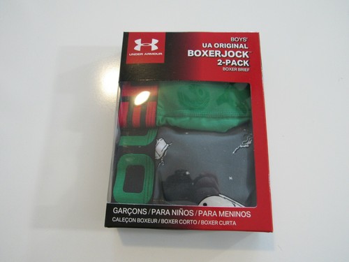 Boys Youth Under Armour 2 Pack Boxerjock Boxer Brief Small New - Picture 6 of 10