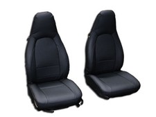 Porsche Boxster 1997-2004 Black Leather-like Custom Made Front Seat Cover Porsche Boxster 1997-2004 Black Leather-like Custom Made Front Seat Cover