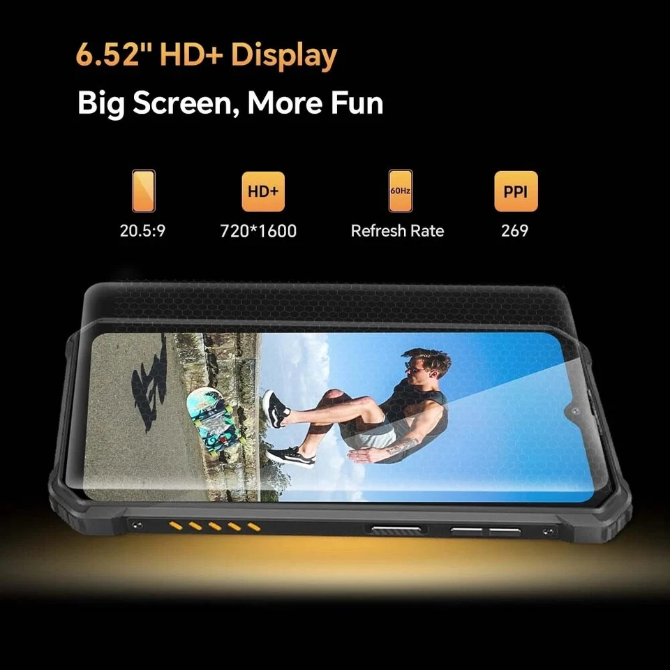 OUKITEL WP23 Rugged Smartphone 6.52 inch 4GB+64GB Android 13 10600mAh Octa Core - Image 3 of 4