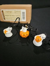 Longaberger Happy Halloween Tie-On-Set of 3, NIB, I have 2 sets $25Each Set B48