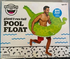   Giant TRex Tail Pool Float - Dinosaur Pool Float , New On Distressed Box