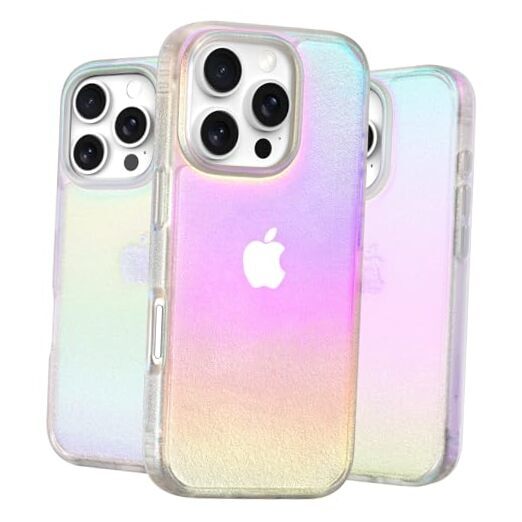 Case for iPhone 16 Pro Full Body Cover Color Changing Effect Hard PC Anti
