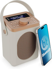 Image of Portable DAB+ Radio with Bluetooth | 15 Hour Battery Playback and Mains Powered
