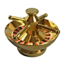 New!! 1:12 Scale Miniature Dollhouse Game Room Roulette Wheel/Game Accessories