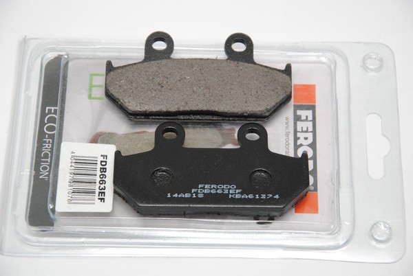 Bremspastillen Vorne Honda NX 500 Dominator 1988-96 Ferodo FDB663EF 2 St.-image