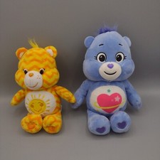 Care Bears- Lot of Two, Daydream and Funshine, Plush Stuffed Animal