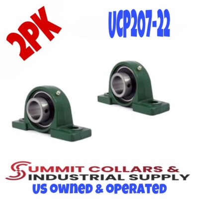 UCP207-22  1-3/8'' Pillow Block Bearing, SHIPS QUICK!! (2PK)