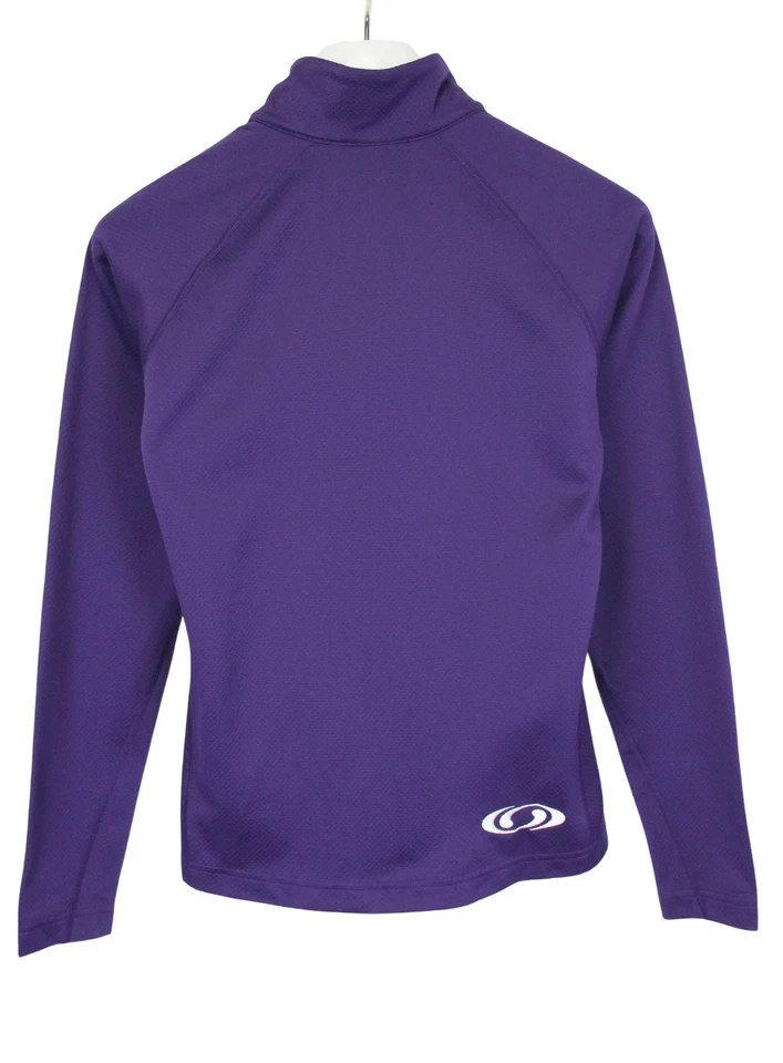 Salomon Acti Lite Sweatshirt Women Small Pullover Half Zip Purple - Image 2 of 4
