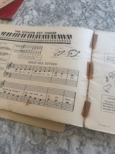 John W Schaum Piano Course ~ Pre-A Book Earliest Beginner ~ 1945 Workbook - Picture 9 of 16