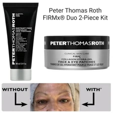 Peter Thomas Roth FirmX Instant Face Tightener & Eye Patches 2 pc Kit Value $114