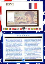 E Banknotes of All Nations France 20 Francs 1993 P-151f.2 UNC P.039 123869
