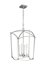 Feiss Generation Lighting New Steel Chandelier 4 Light Candle Lantern 