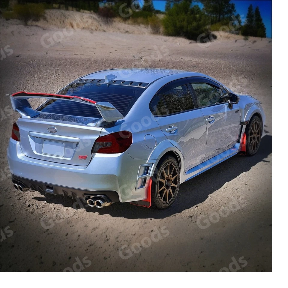 Para Subaru WRX/STI 2015-2021 Luz Trasera Luz Trasera Oscuro Ahumado Superposición Cubiertas Foto 2 de 4