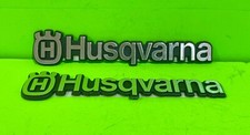 Genuine Husqvarna Silver Hood Emblem 532403378 2 Pack