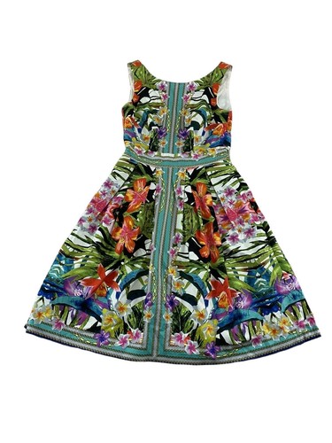 Maggy London fit and flare floral dress 