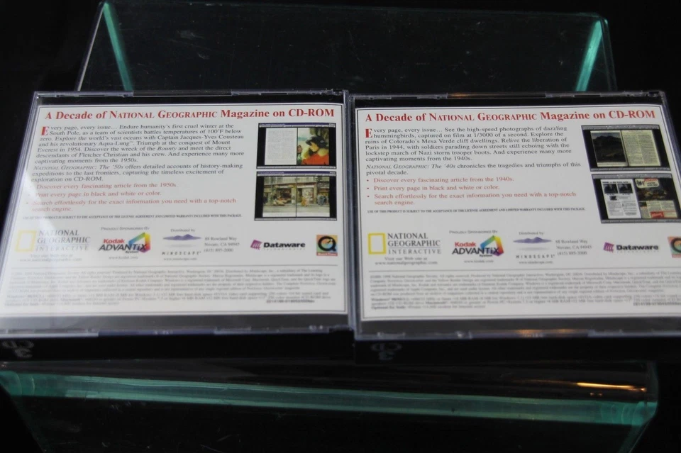 Lot of 2 National Geographic Magazine 40's & 50's CD-Rom PC 6 CD's Total - Image 3 of 3