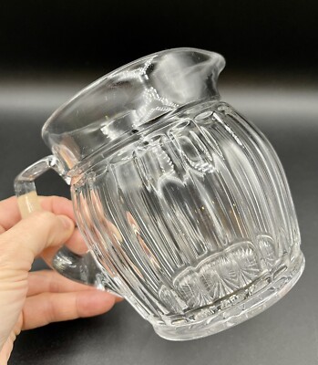 Antique Heisey Glass #393 Narrow Flute Jug Pitcher 20 Oz. 4.75” | eBay