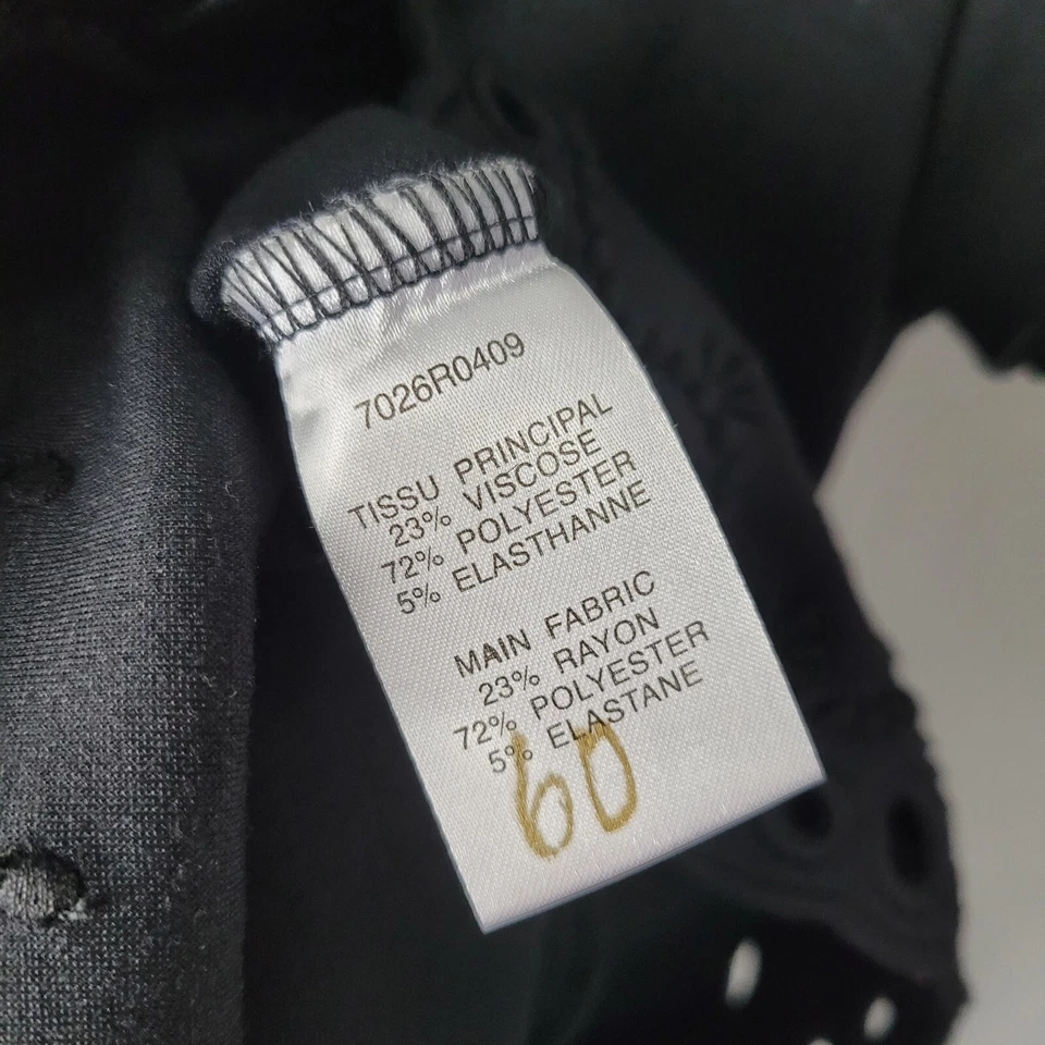 Carven Women Size M Black Stretch Cut Out A-Line Dress Formal Party Smart - Image 4 of 4